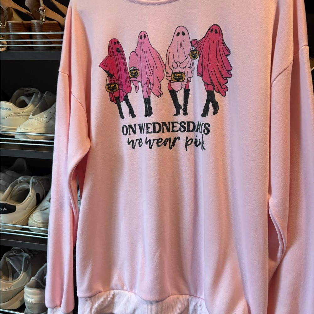 Pink Graphic Sweatshirt